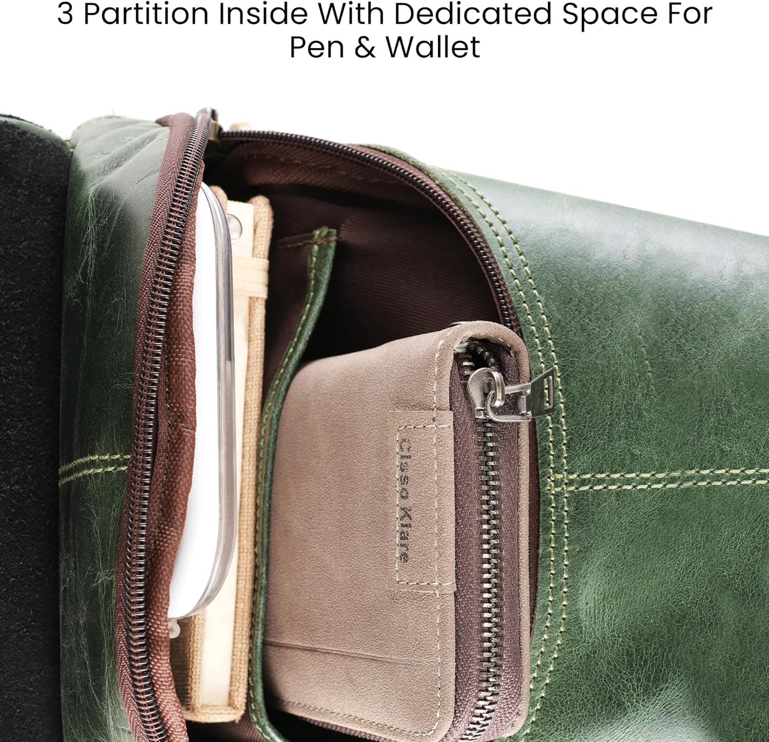 Handmade World Genuine Leather Crossbody Backpack Chest Shoulder Sling Bag Travel Hiking for Men Purse Daypack | Genuine Leather, Chest, Shoulder, Travel, Hiking, Purse, Daypack - Image 9