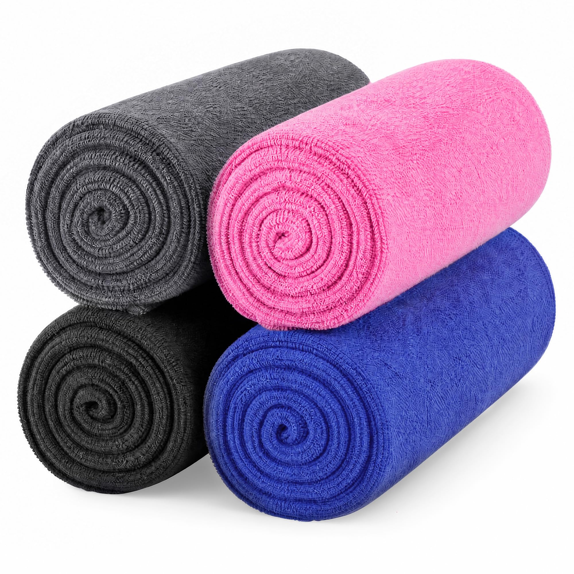 MLACXLT 4 Pack Microfibre Gym Towel Men, 75x35cm Fast Drying Sports Towel