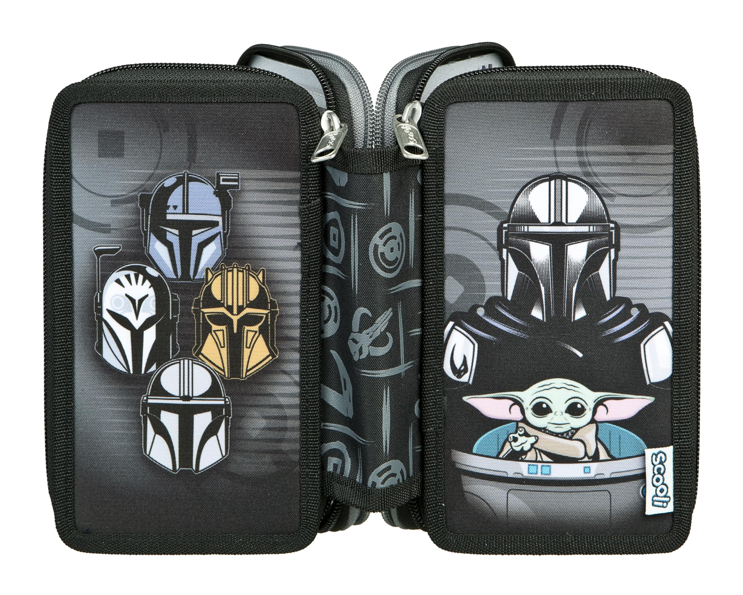 Scooli - Tripledecker Star Wars - Estuche escolar con bolígrafos y accesorios de Ideal para la escuela, El Tiempo Libre y para llevar - a partir de 6 Años