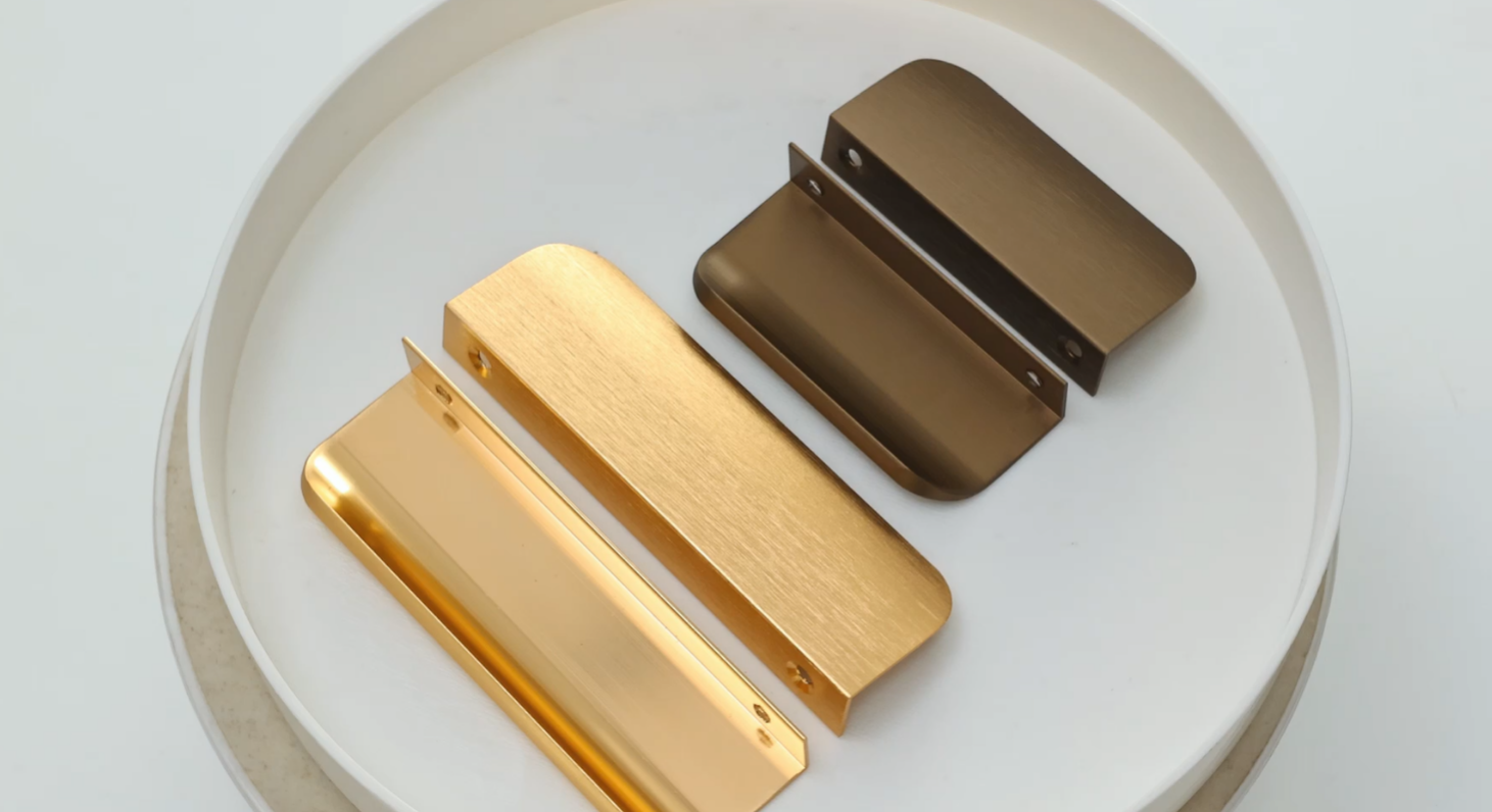 MATOOYA Finger Edge Pulls for Cabinets, Hidden Drawer Pulls - Flat