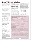Microsoft Access 2019 Introduction Quick Reference Guide - Windows Version (Cheat Sheet of Instructions, Tips & Shortcuts - Laminated Card)