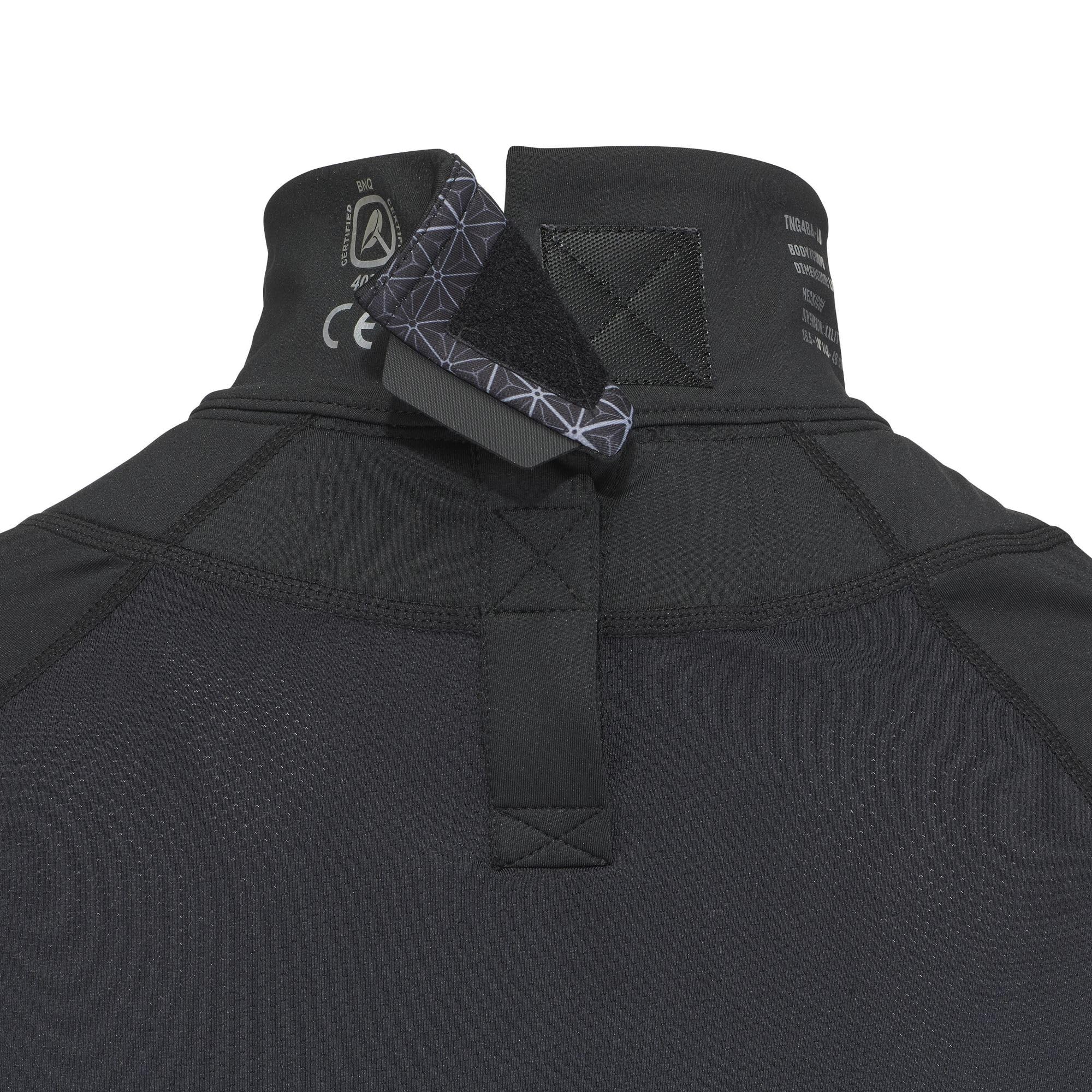 CCM Youth T-shirt à manches longues avec protection du cou anti-coupures pour enfant Noir
