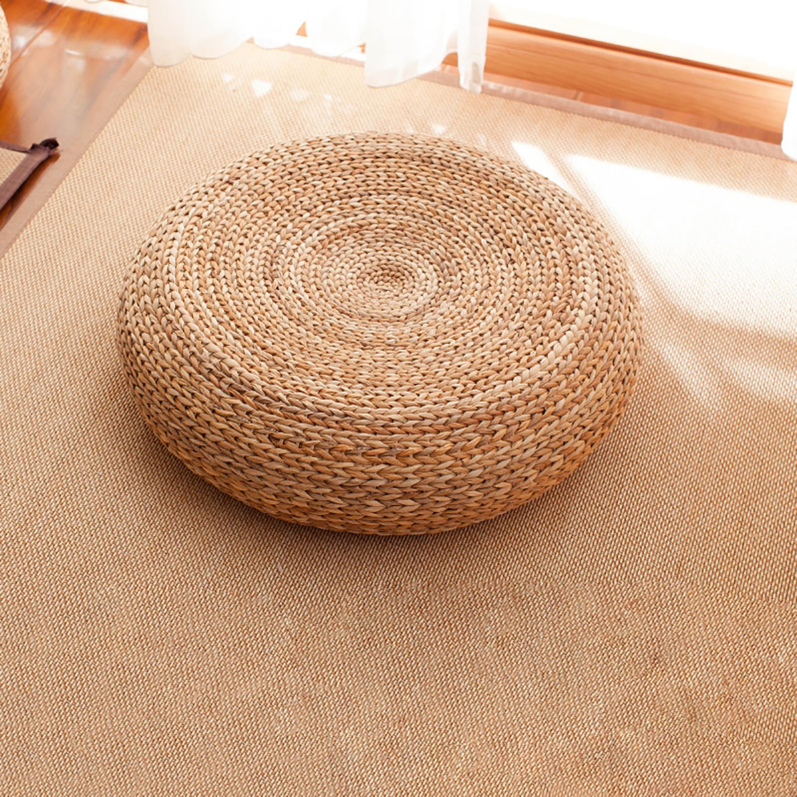 Pouf de yoga plat et écoresponsable pour aménager un coin méditation bien-être
