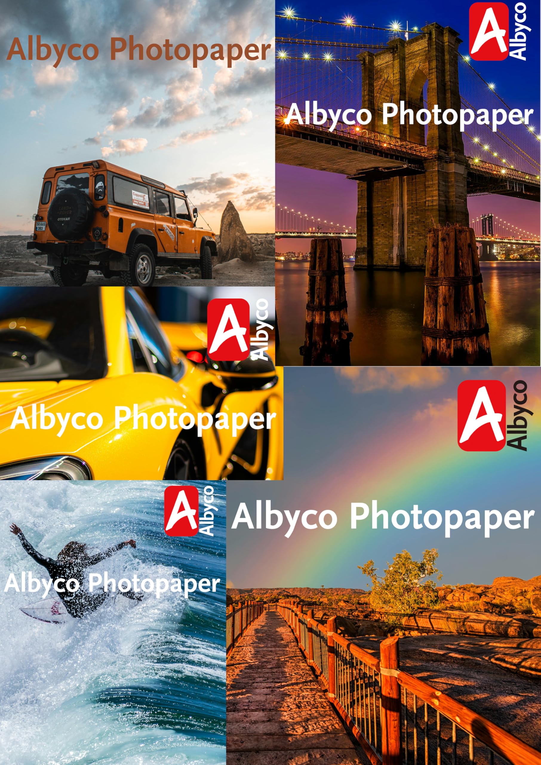 Carta Fotografica Albyco A4 Opaco 230 gr/m² Confezione 100 fogli Stampa fronte-retro