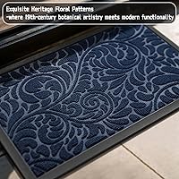 Vista 4 de Yimobra Tapete para puerta de entrada exterior, 29.5 x 17 pulgadas, impermeable, resistente, para puerta delantera, tapete antideslizante resistente