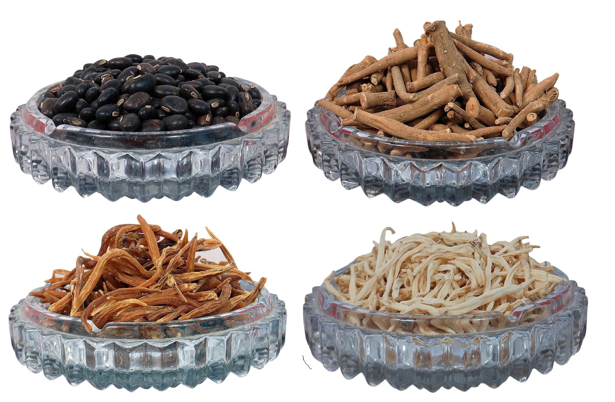 My God Gift Shatavar, Safed Musli, Ashwagandha Kaunch Beej Combo Pack Seed (200GM per Packet) 50 GM Each__A1