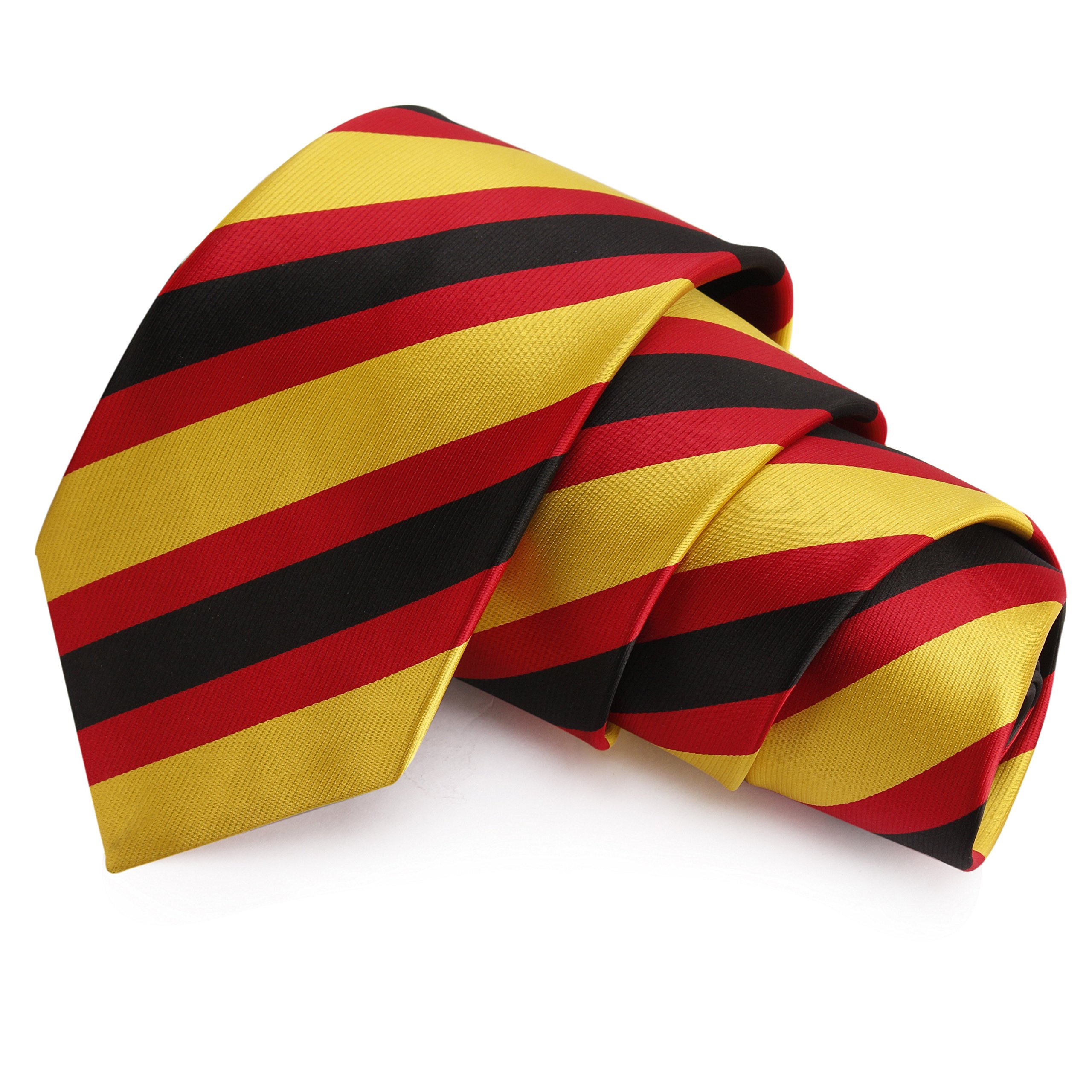 peluche Impressive Yellow, Red & Black Colored Microfiber Necktie for Men-picture-41