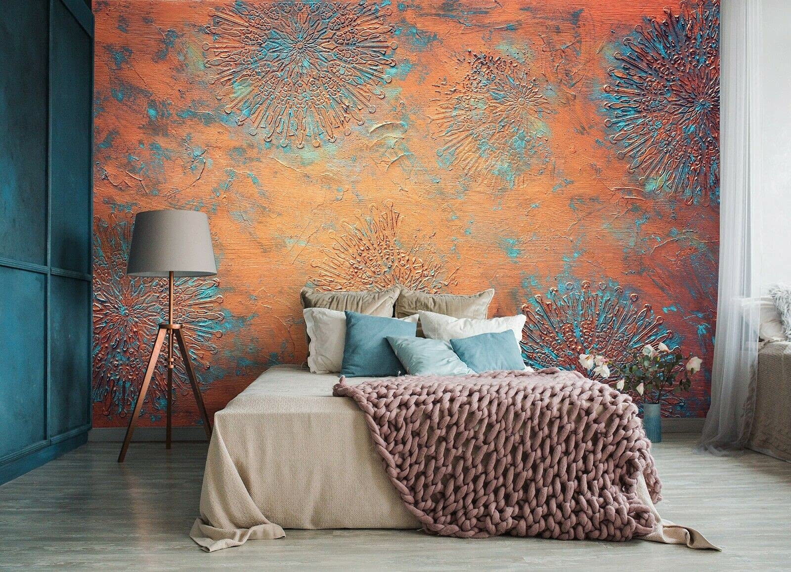 WallArena - Tapeta winylowa - VEXL (208 x 146 cm) 2 sztuki tapety do salonu i sypialni - - Tapety - pokrycie ścian - ściana z funkcjami i ściana ze zdjęciami - rdza