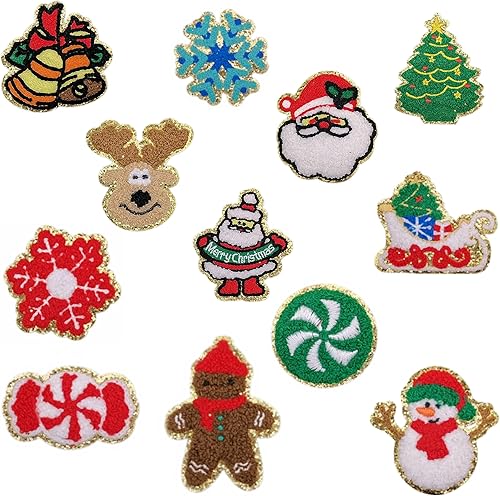 Parches bordados de toalla de castillo de calabaza fantasma de Halloween, apliques de Papá Noel para coser en ropa, bricolaje con borde de