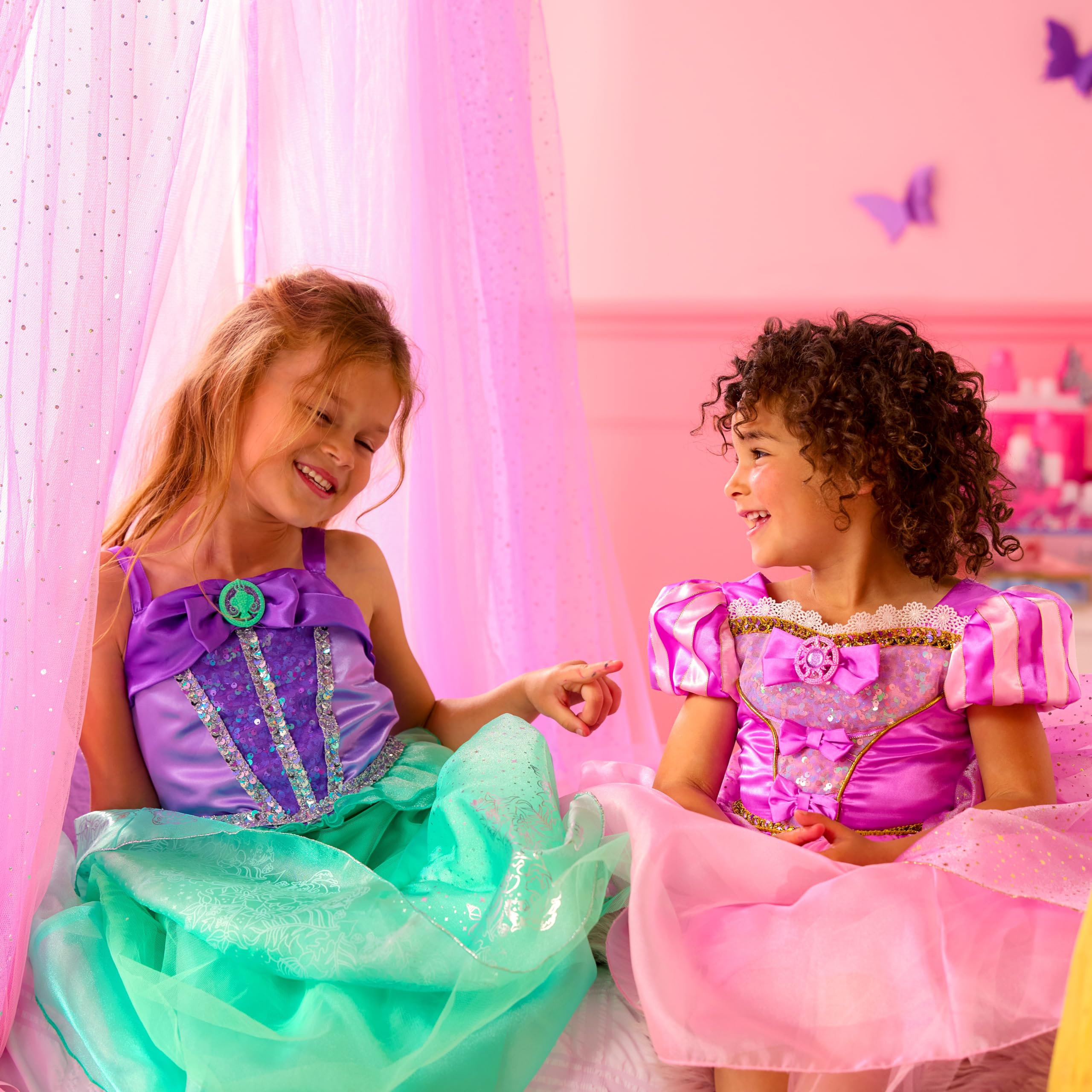Disney Store Official Rapunzel Costume for Kids Tangled, Purple Princess Dress for Parties Roleplay & Halloween, 7-8 Years Old - Image 3