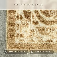 Vista 5 de Maples Rugs Pelham - Alfombra vintage para sala de estar y dormitorio Hecha en EE.UU.