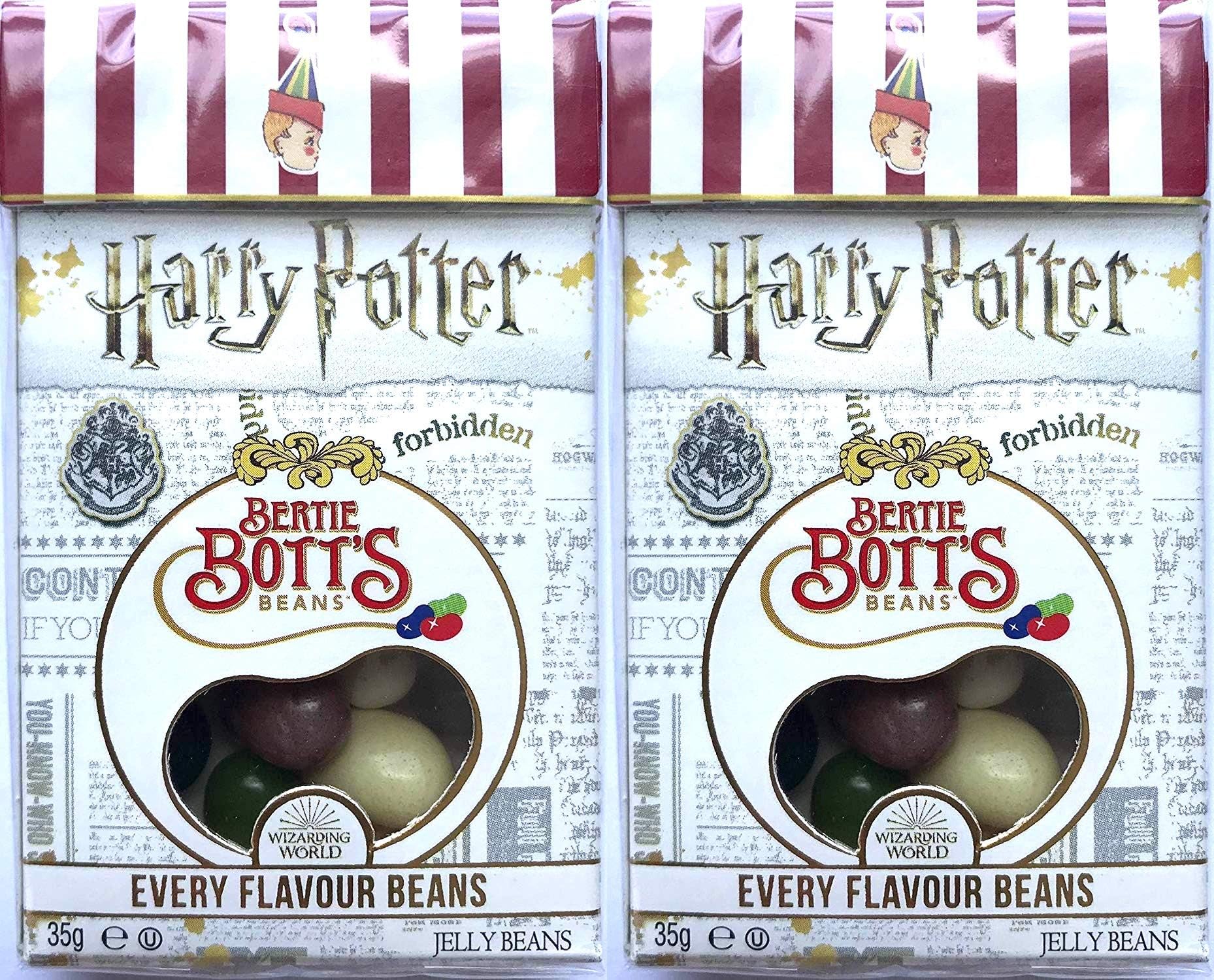 Jelly Belly Candy Company Harry Potter Bertie Bott's Every Flavour Jelly Belly Beans 1.2 OZ (35g) (2 Packs)