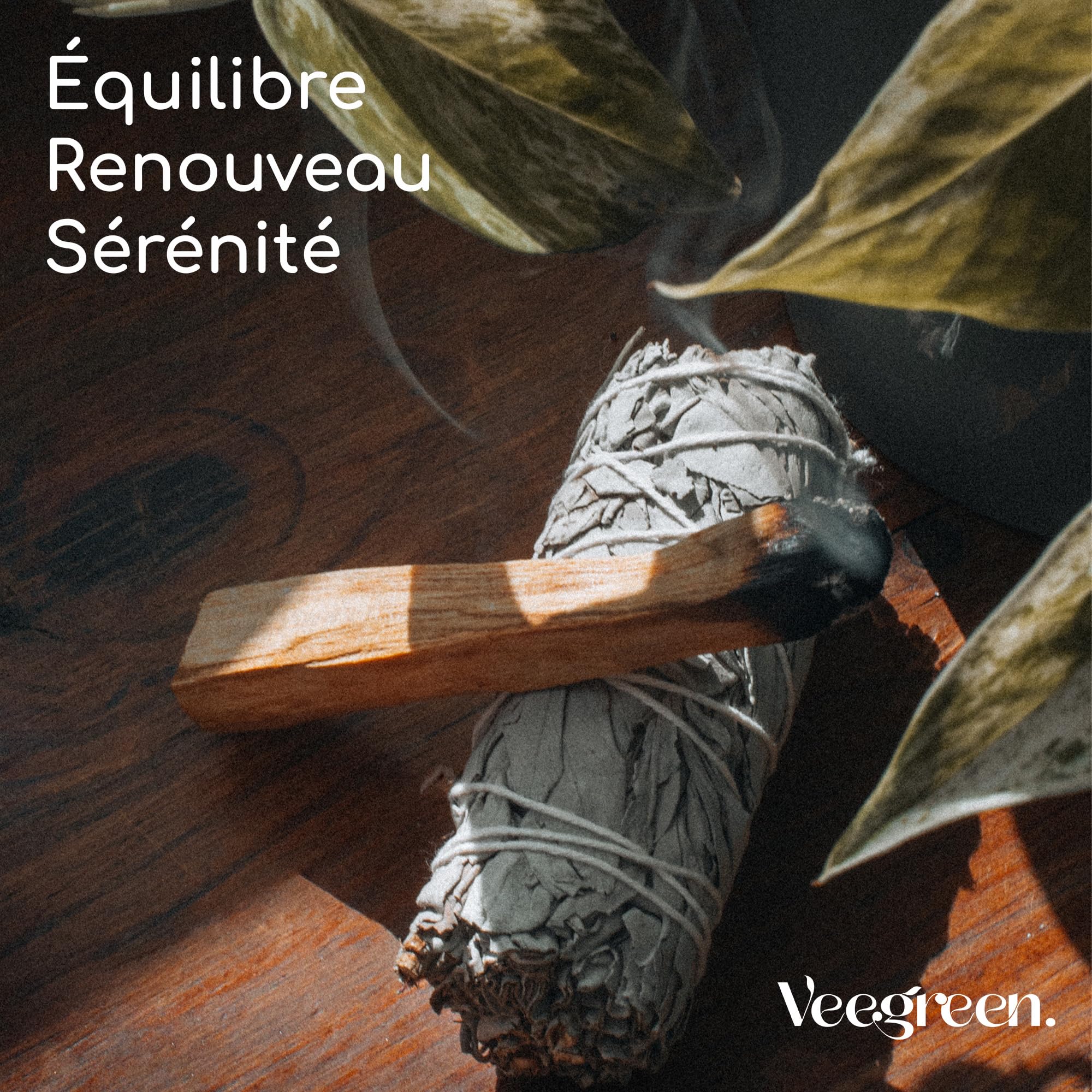 Coffret Sauge Blanche Purification Palo Santo Stick Encens Naturel Méditation Bougie Rituels 1 Sauge Blanche 1 Palo Santo