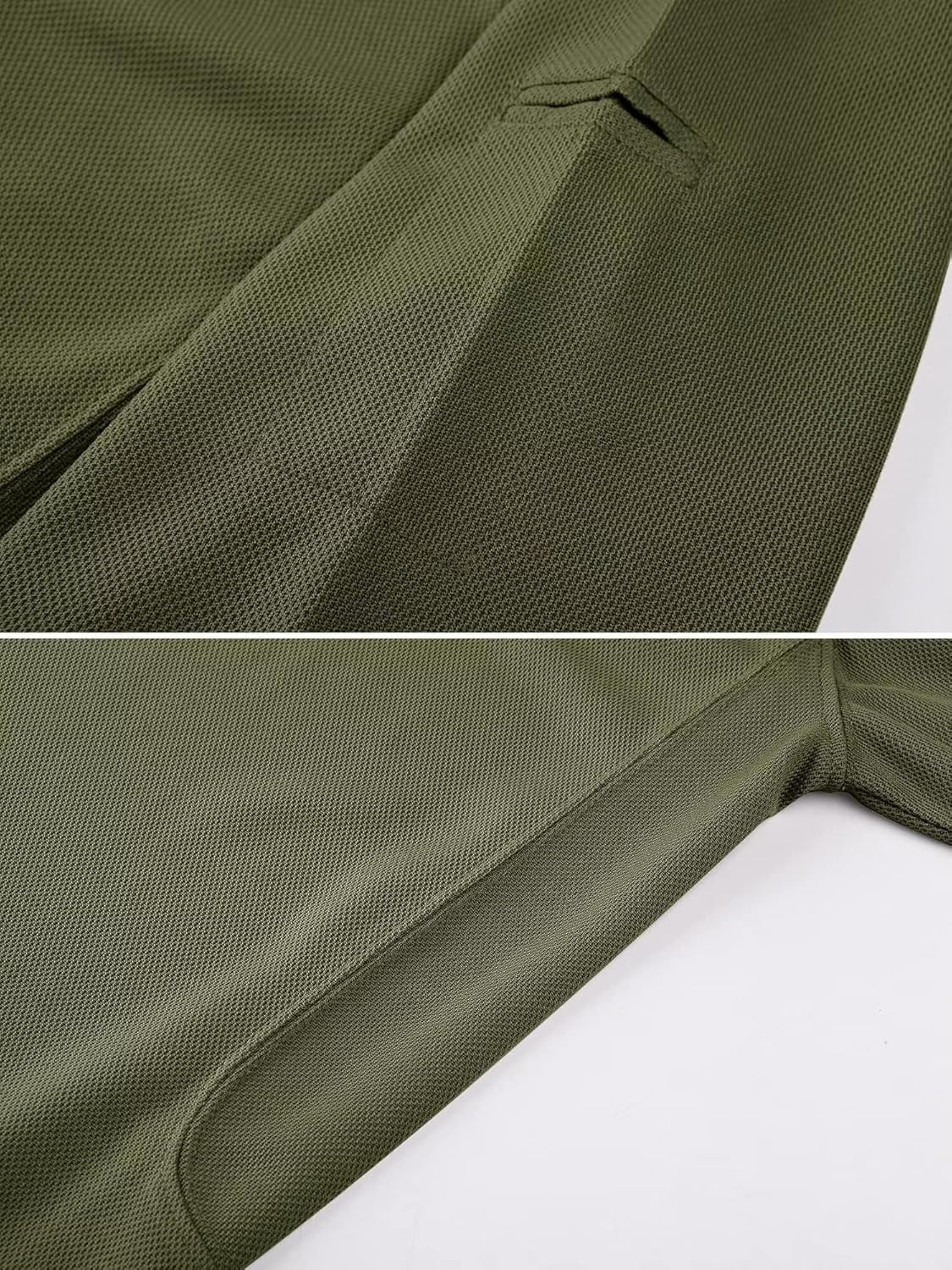 MAGCOMSEN Men's Polo Shirt Quick Dry Performance Short Sleeve Tactical Shirts Pique Jersey Golf Shirt - Image 2