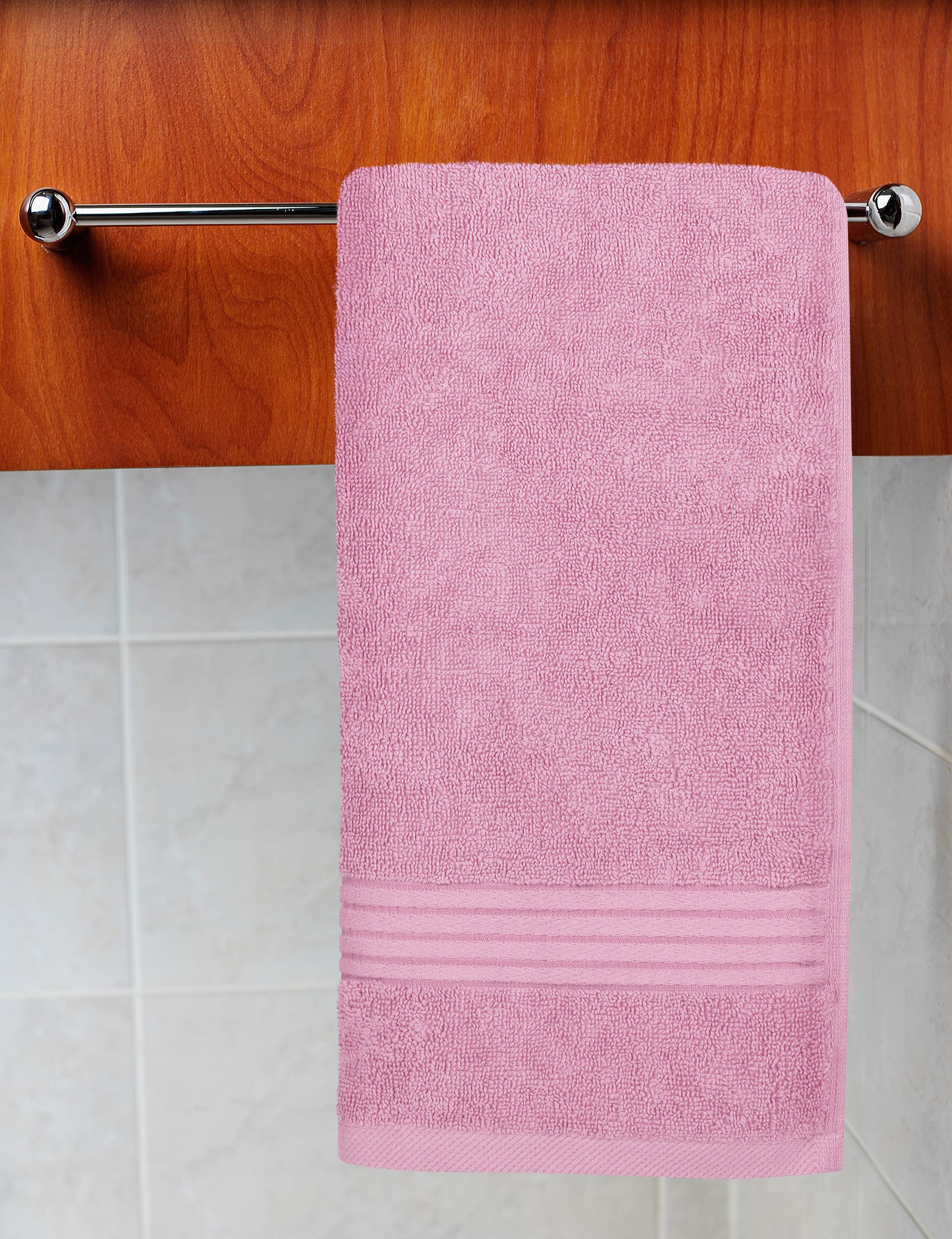 Utopia Towels Set 6 Asciugamani Lusso, 41 x 71cm, 100% Cotone, Rosa
