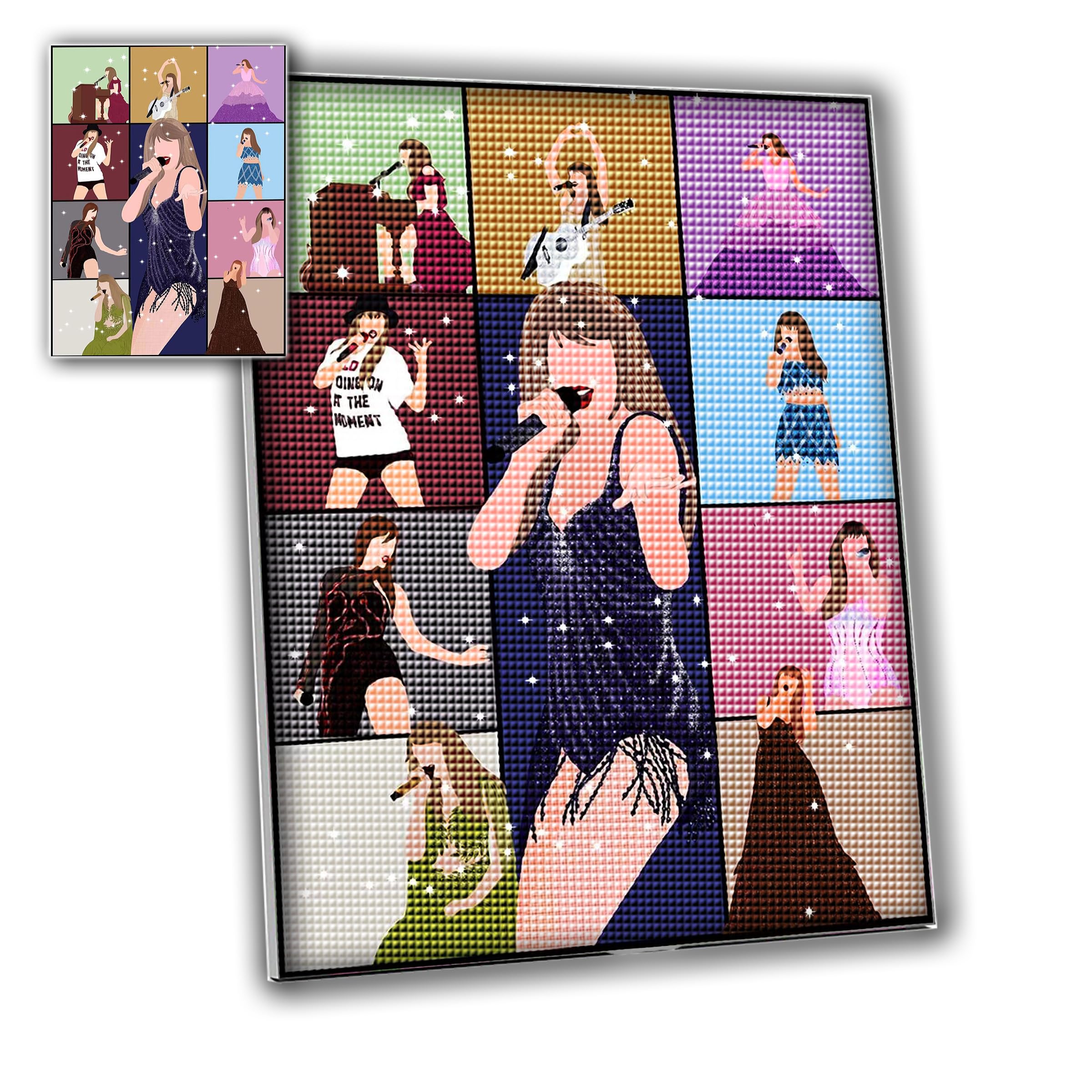 LETISH DIY Diamond Painting Kits，5D Diamond Painting for Adults，Diamond Painting Kit Art for Wall Home Decor Arts Craft (Style-1)