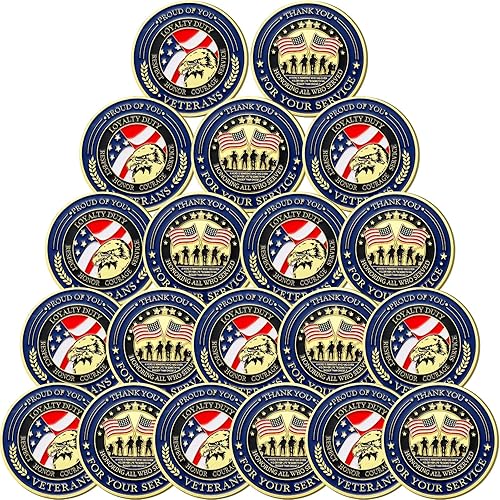 Miniatura 8 de 20 monedas militares de desafío de agradecimiento por tu servicio, regalos militares, monedas de reconocimiento, monedas de agradecimiento militar