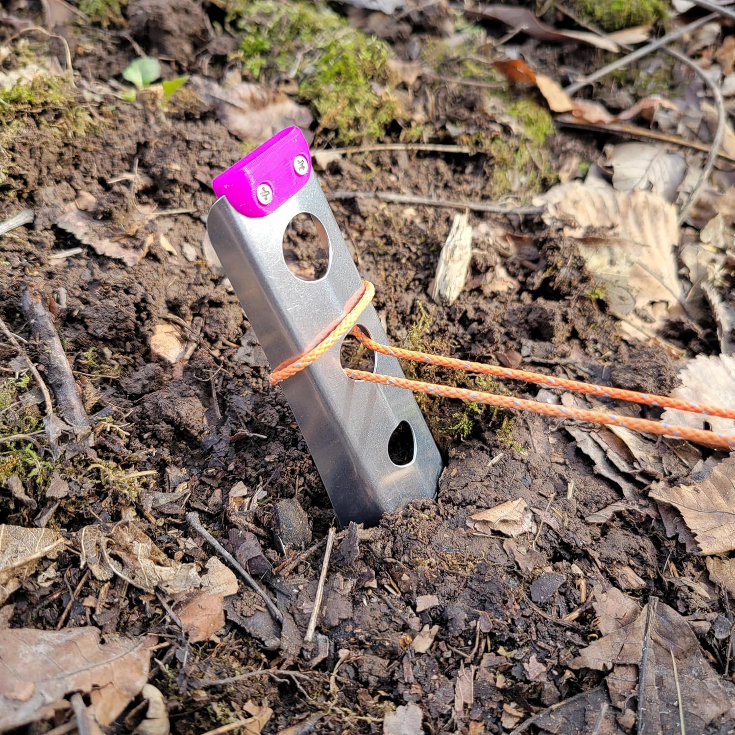 Ultralight Backpacking Trowel, 0.48 oz (13.5g) Purple - Image 6