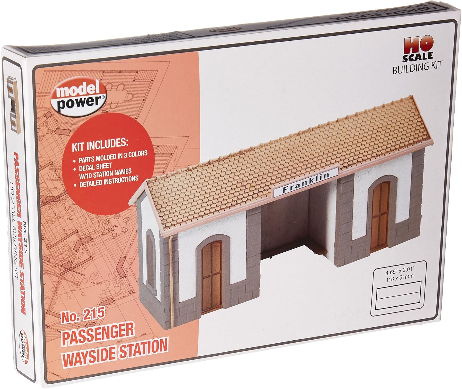 Model Power MDP215 HO KIT Passenger Wayside Station