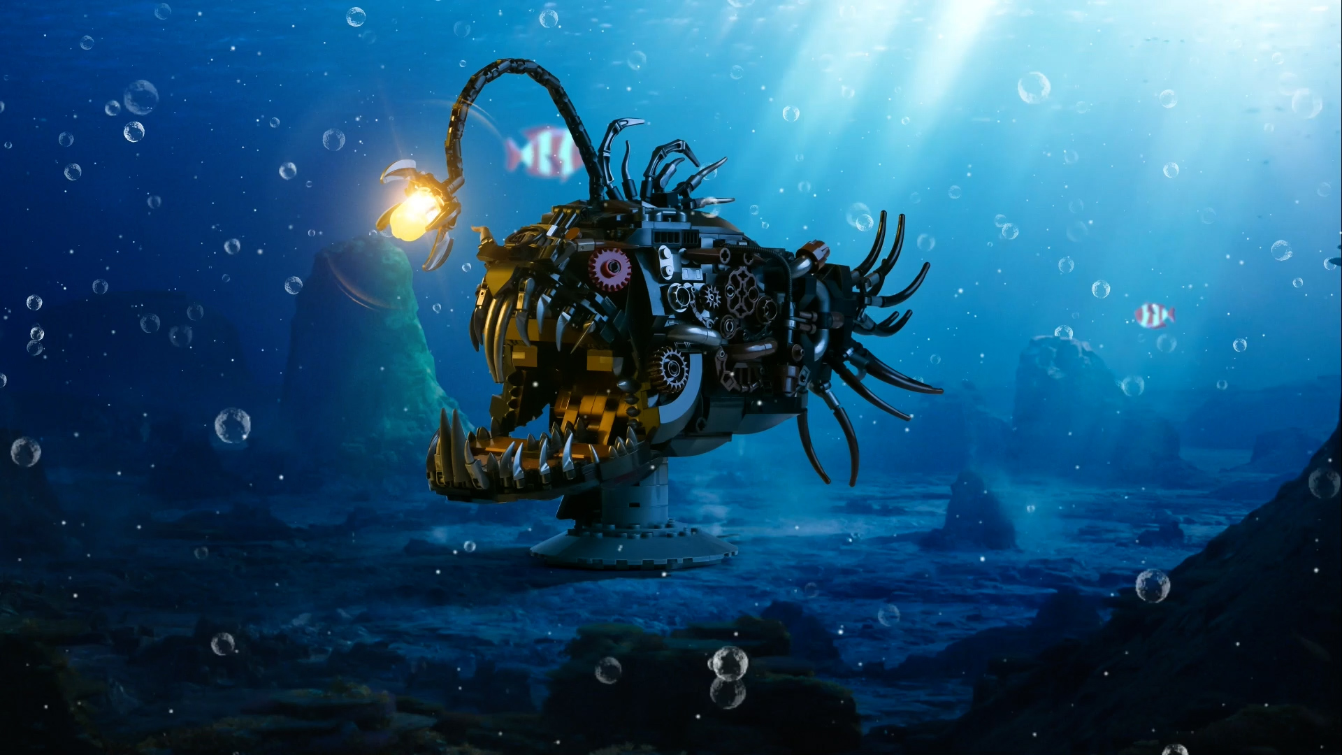 Amazon.com: XITALAXU Mechanical Fish Building Sets,Ocean Animal