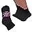 Diamond Star Diabetic Ankle Socks, Non-Binding Circulatory Doctor Approved Cushion Cotton Quarter Socks for Mens Womens (12 Pairs Black, Big & Tall Men\'s 13-15 Shoe Size 9-14)