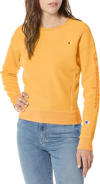 Amazon.com: Champion Ropa de mujer teñida-inversa tejido Crew-Graphic, Ropa  teñida de mujer - Equipo de tela inverso - Gráfico, L, Dibujos animados  amarillos : Ropa, Zapatos y Joyería