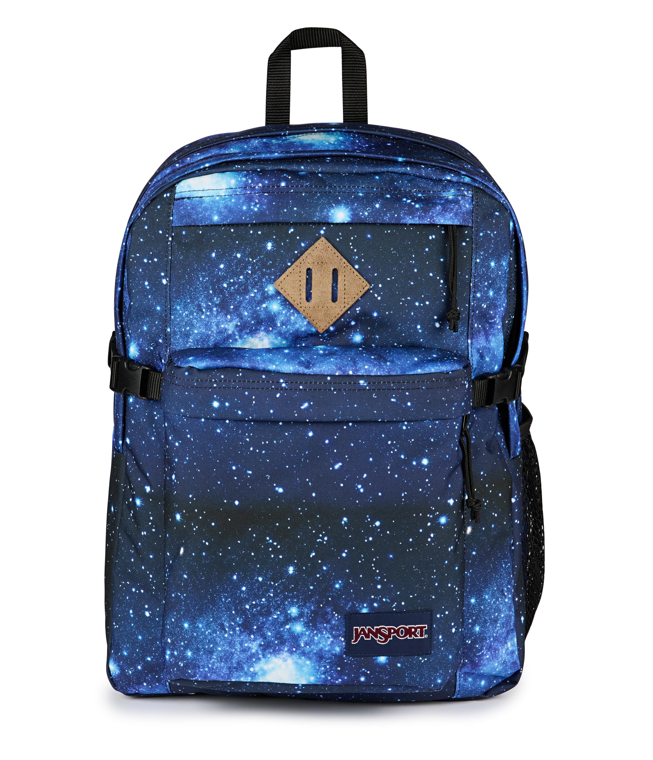JanSport Main Campus Backpack - Travel or Work Backpack with 15-Inch Laptop Sleeve and Dual Water Bottle Pockets, Stellar Starfield