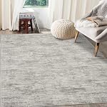 RUGSREAL 5x7 Area Rug for Living Room Modern Solid Color Bedroom Rug Contemporary Machine Washable Minimalist Beige Floor Carpet for Nursery Non-Slip Low Pile Simple Area Rug for Laundry Dining Office