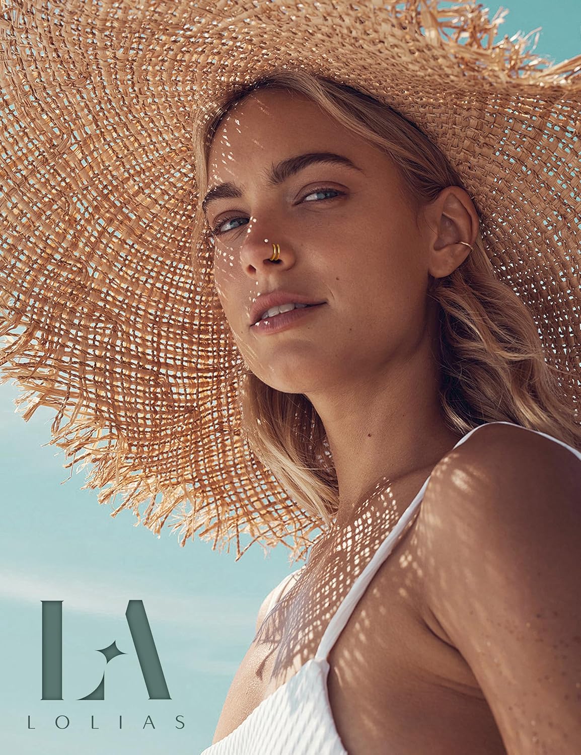 LOLIAS 14K Gold Plated Nose Rings 20G 18G Threadless Nose Rings Hoops Studs - 316L Surgical Steel Push in Flat Back Nose Stud - CZ Hypoallergenic Nose Tragus Helix Piercing Jewelry for Women Men 11Pcs - Image 5