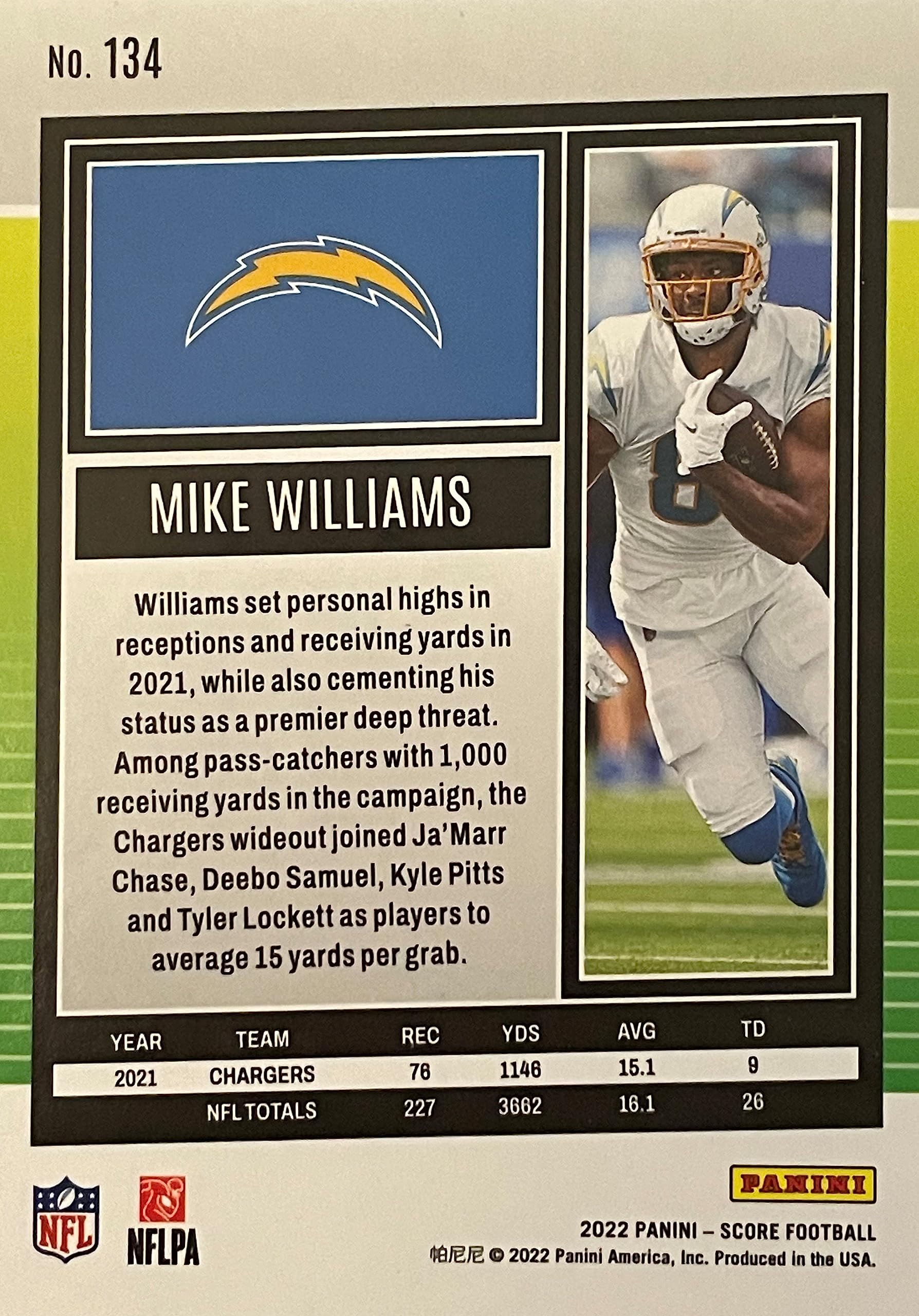 rare football cards 2022 Amazon.com: Authentic MIKE WILLIAMS 2022 Score Football Card - Rare Orange  Wave Parallel Serial #469/599