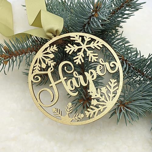 Custom Christmas Ornament, Christmas Bauble Personalized Tree Ornament, Personalized Christmas decor, Christmas stocking tags