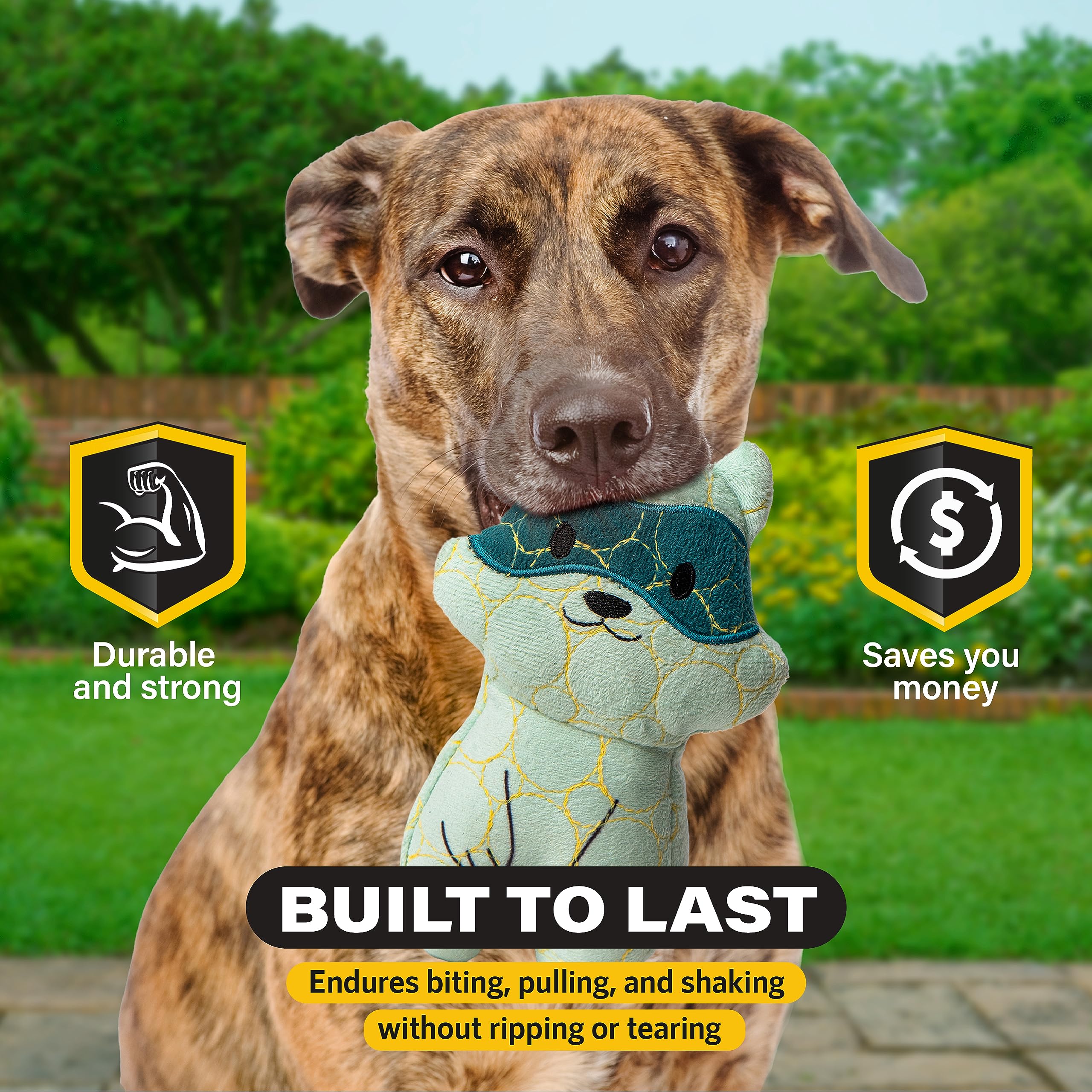 BITE FORCE Wildlife Tough Plush Toy for Dogs, Built with Kevlar, Multi-Layered with Reinforced Seams - Image 2