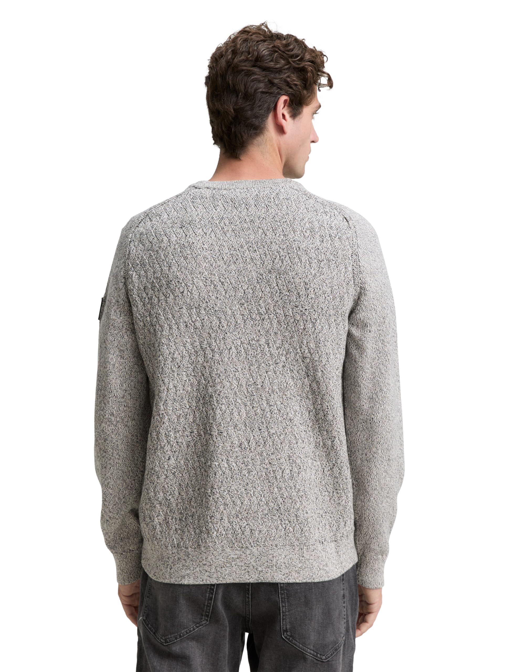TOM TAILOR Herren Strickpullover aus Baumwolle