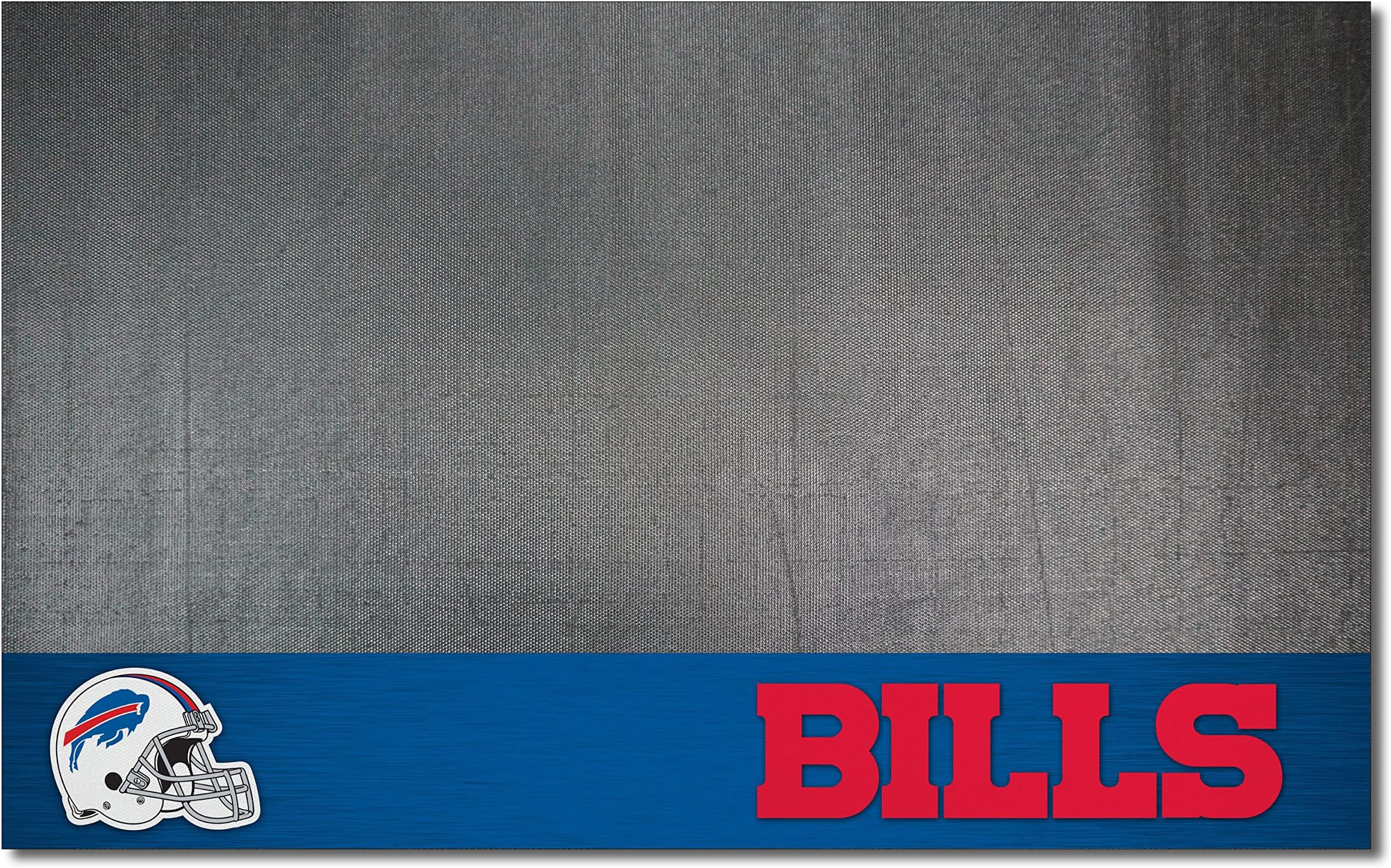 FANMATS 12177 Buffalo Bills Vinyl Grill Mat - 26in. x 42in. - Deck Patio Protective Mat | Oil, flame, and UV resistant