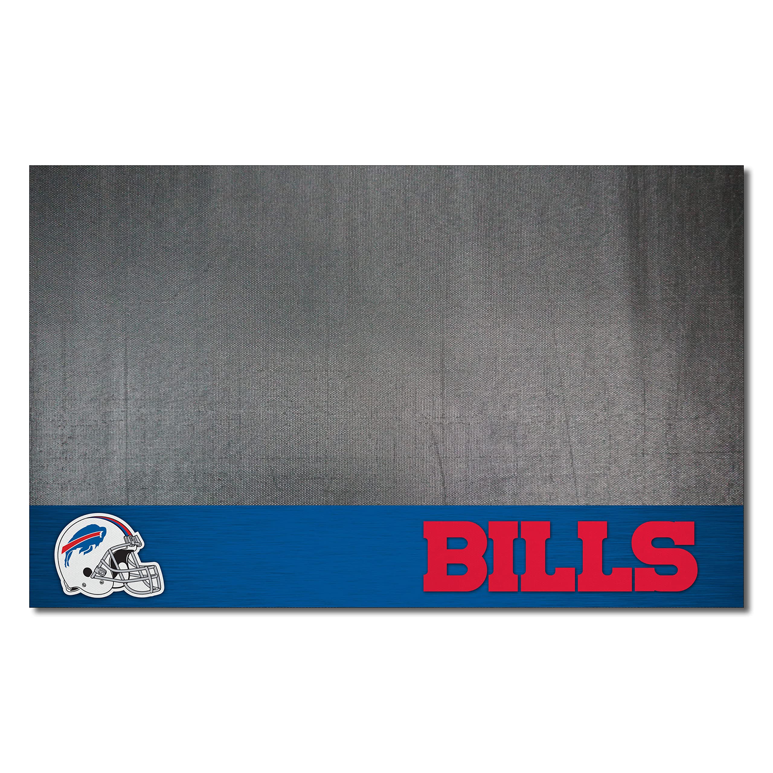 FANMATS 12177 Buffalo Bills Vinyl Grill Mat - 26in. x 42in. - Deck Patio Protective Mat | Oil, flame, and UV resistant