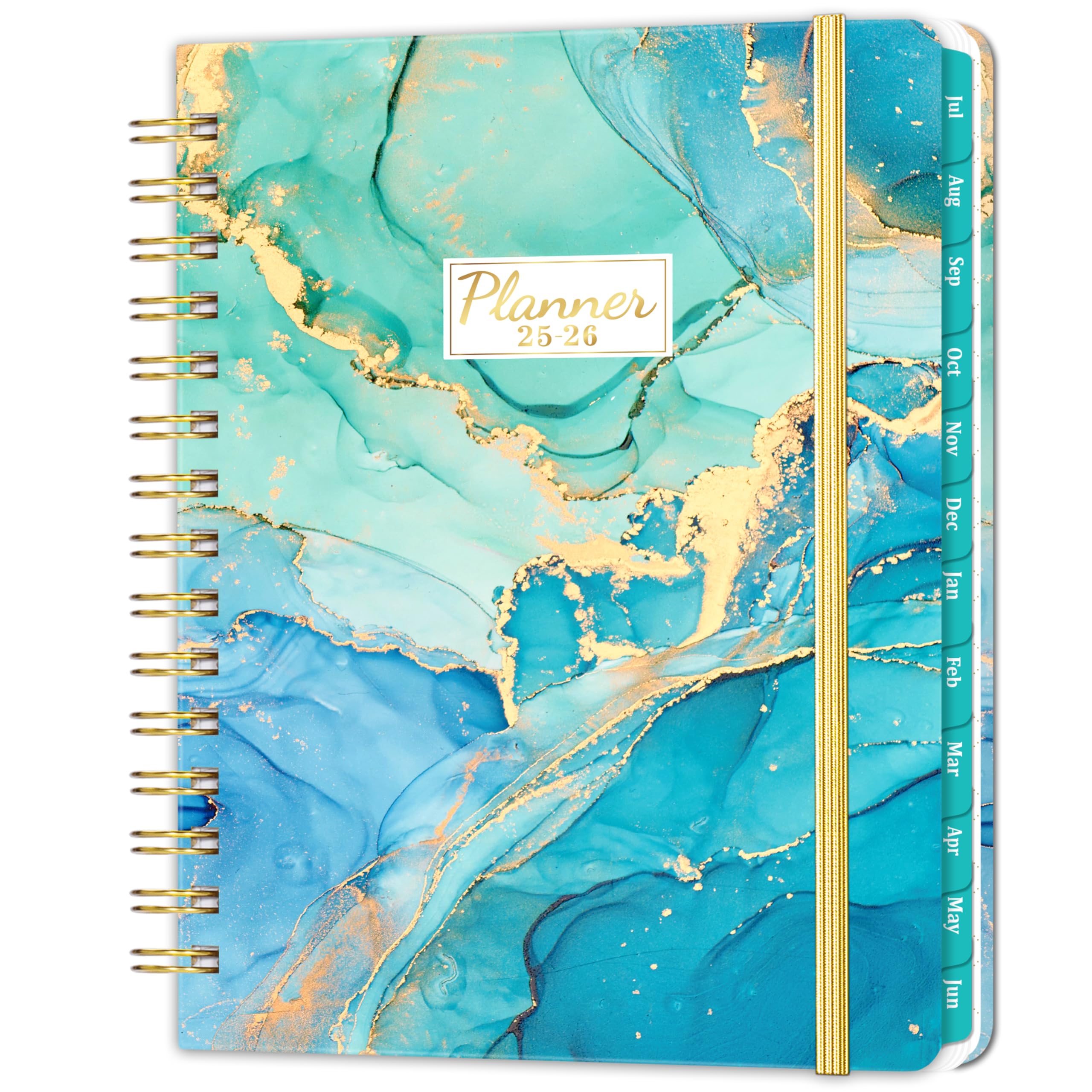 2025-2026 Planner - Planner 2025-2026, Weekly and Monthly Planner, July 2025 - June 2026, 6.4" x 8.5", Monthly Tabs, Hardcover, Daily Organizer