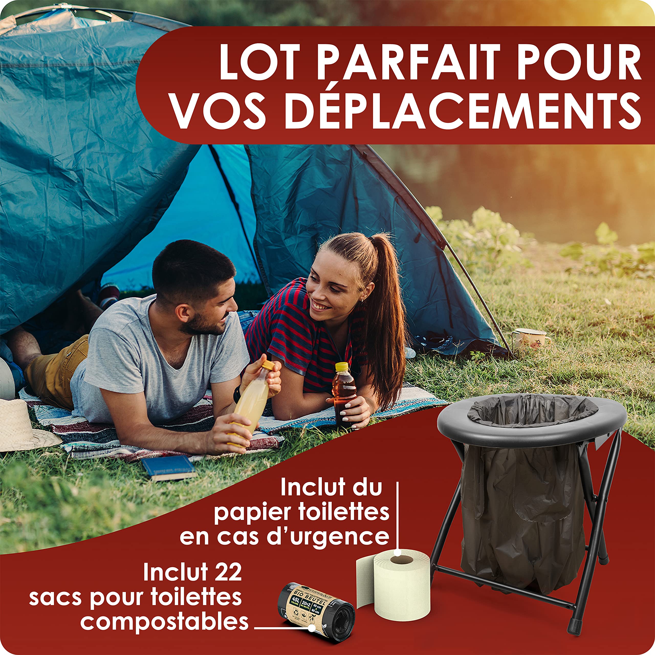 Weidebach® Toilettes Pliables
