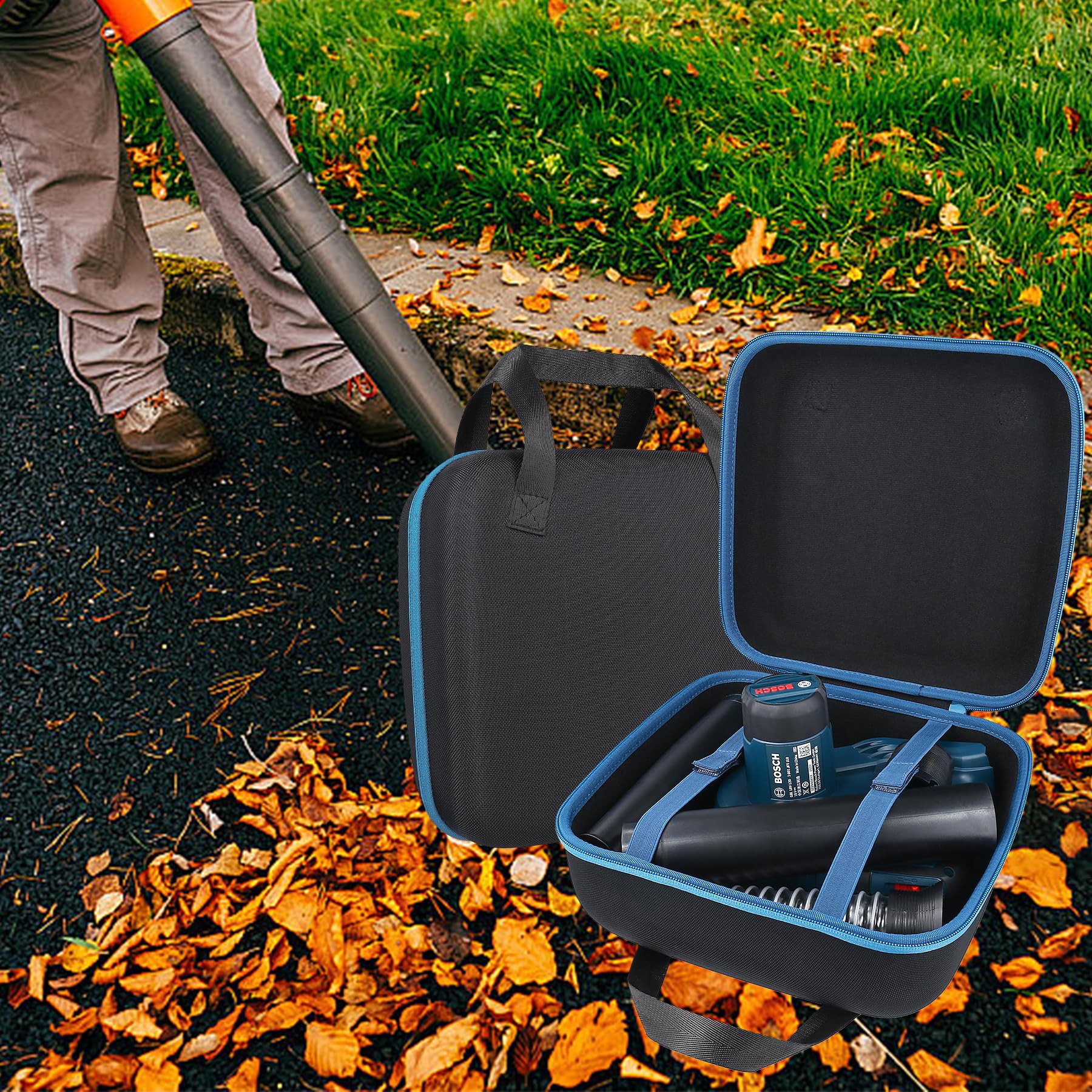 co2CREA Harte Tasche für Bosch Professional 18V System Akku Gebläse GBL 18V-120 Case Etui Tragetasche