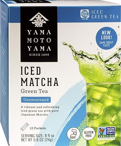 Yamamotoyama Té verde helado, sin azúcar, 0.8 oz