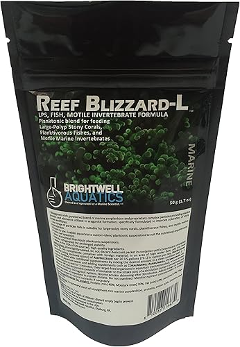 Miniatura 5 de Brightwell Aquatics Reef blizzard-l planktonic en polvo mezcla de alimentos para lps Corales, 100g