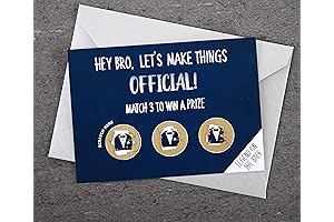 Personalized Engraved Groomsmen Proposal Scratch Card (Silver)