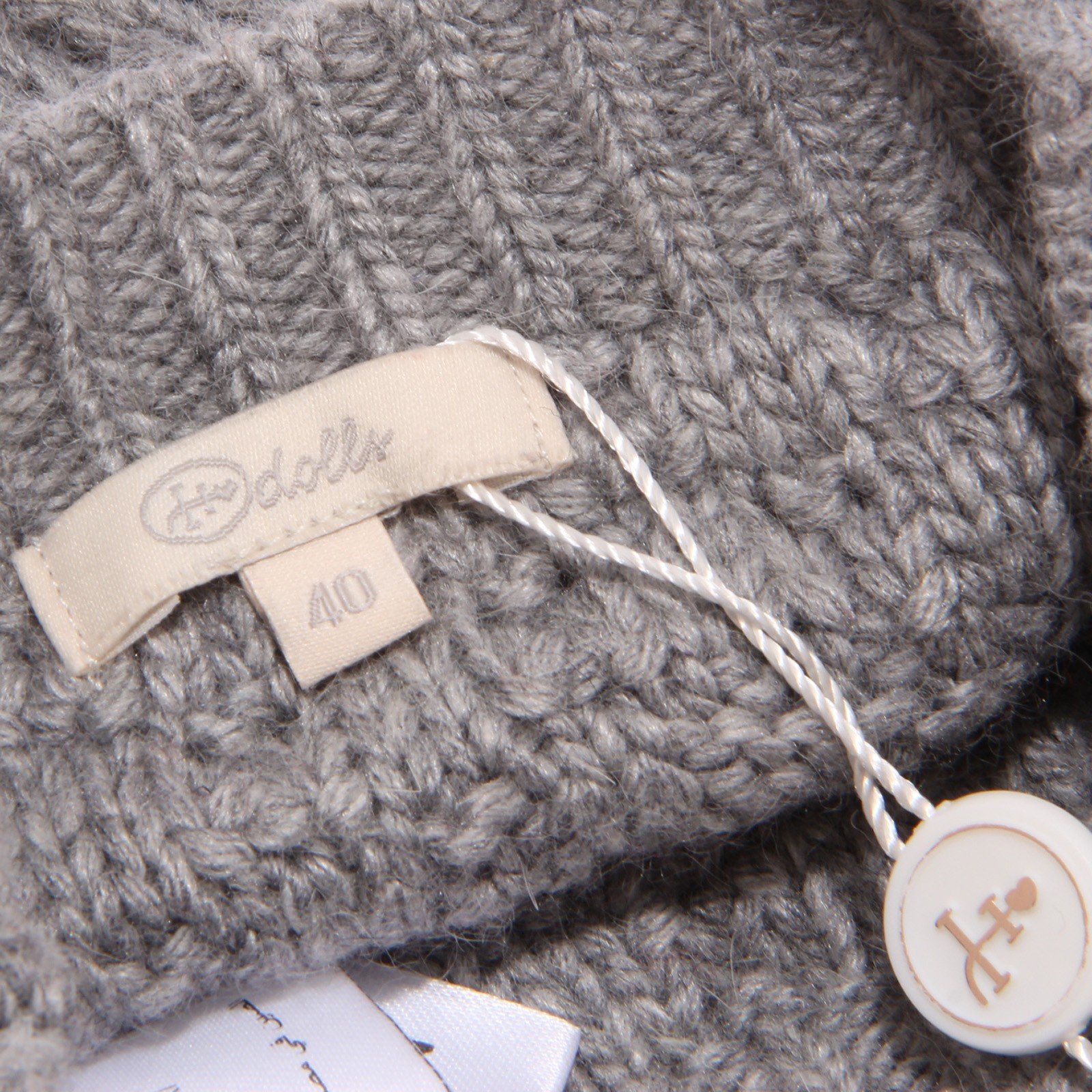 SILVIAN HEACH 1668W cuffia bimba girl grey wool hat [40/37 CM]