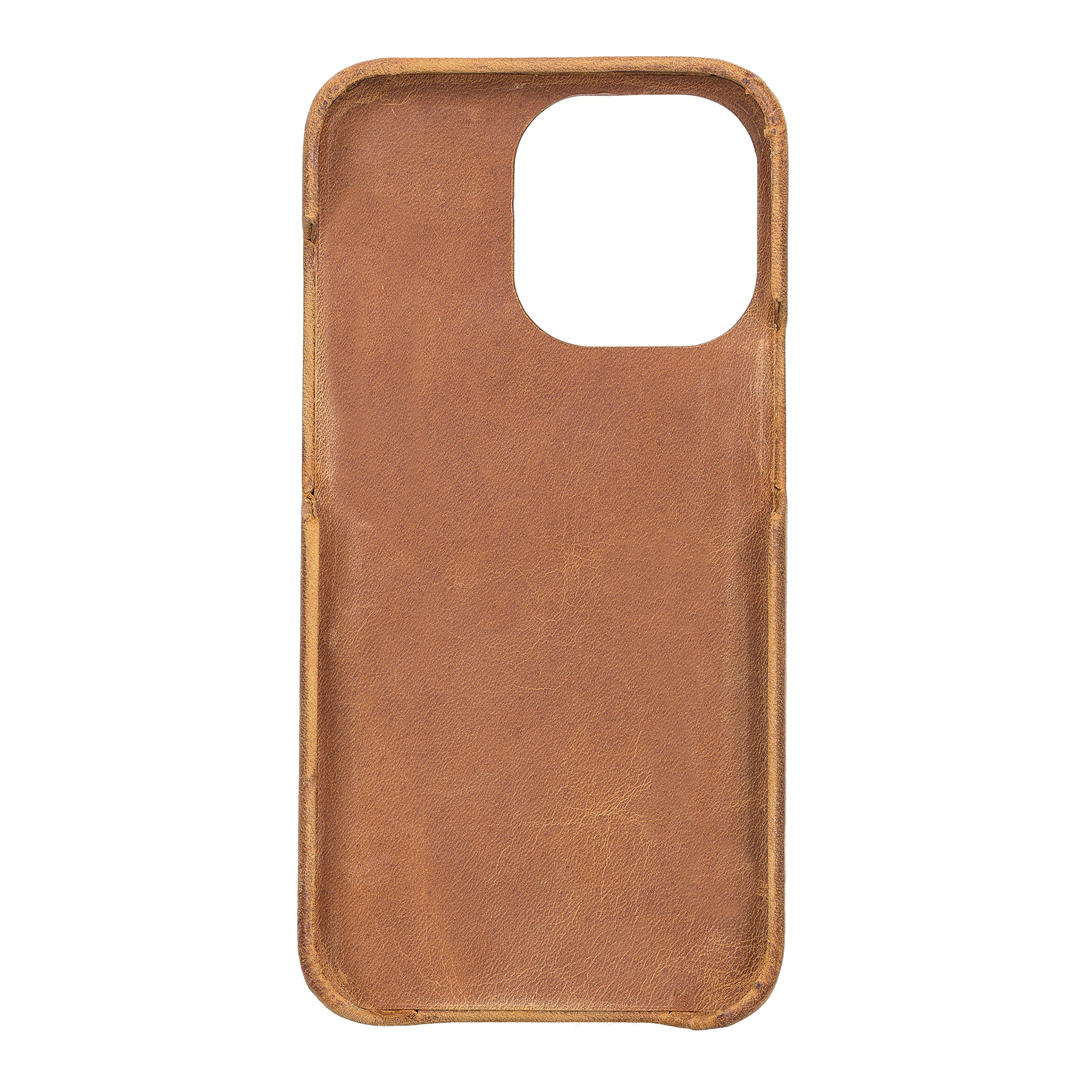 Custodia IPhone 13 Pro Max Solo Pelle - Vera Pelle Marrone Vintage - Foto 2
