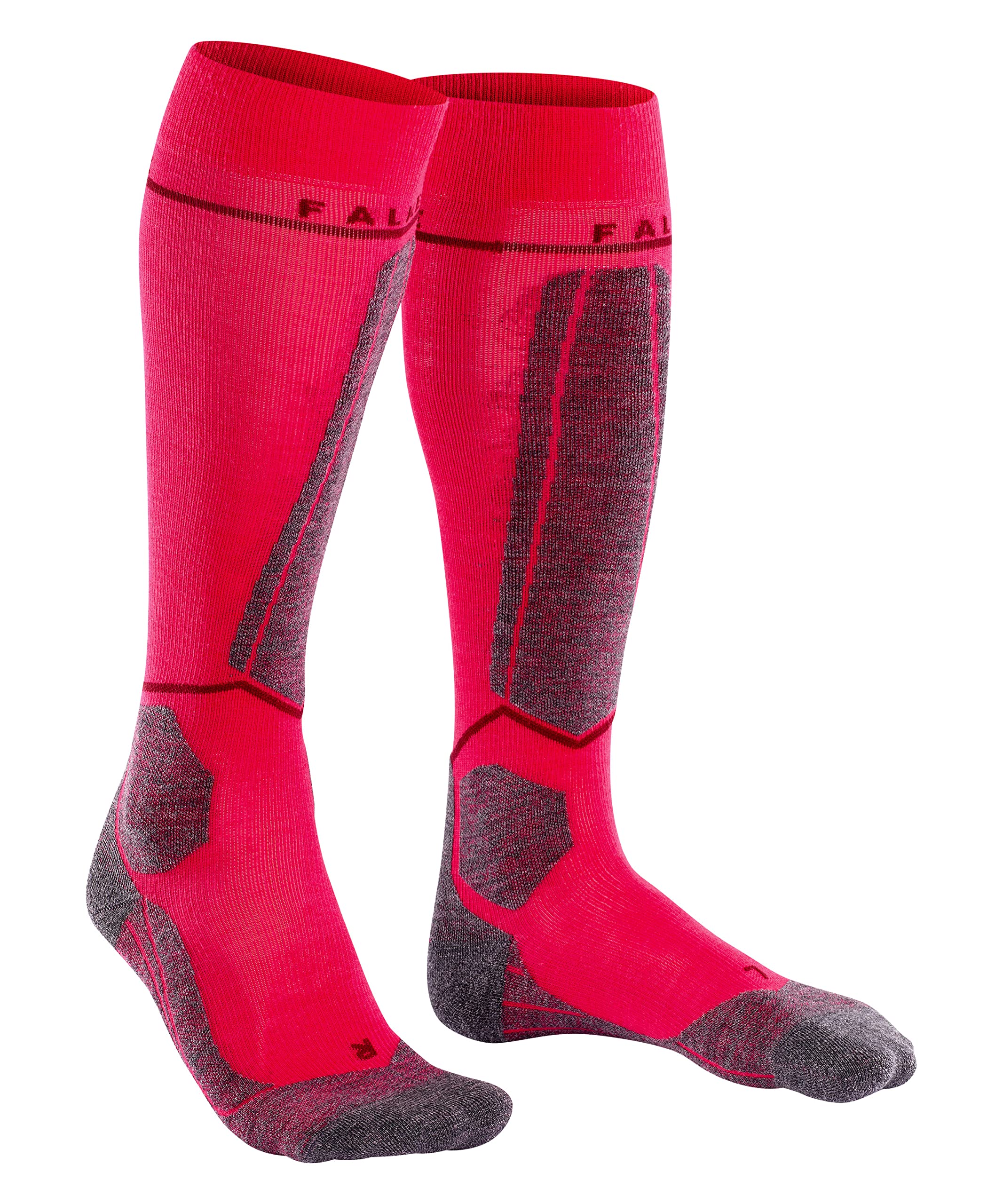 FALKE donna SK4 Energizing Light calzini da sci imbottitura leggera protezione tibia con compressione traspiranti asciugatura rapida termoregolanti antiodore lana vergine filo funzionale 1 paio