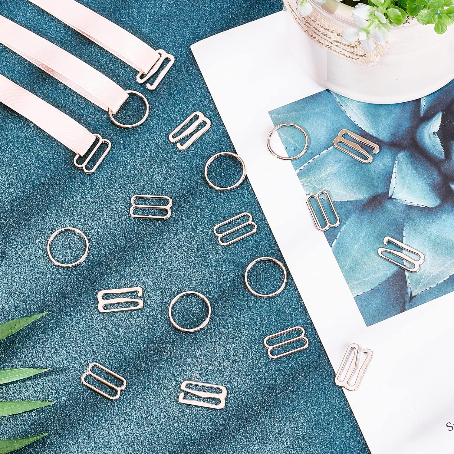 NBEADS 180 Pcs Bra Strap Hooks - Image 5