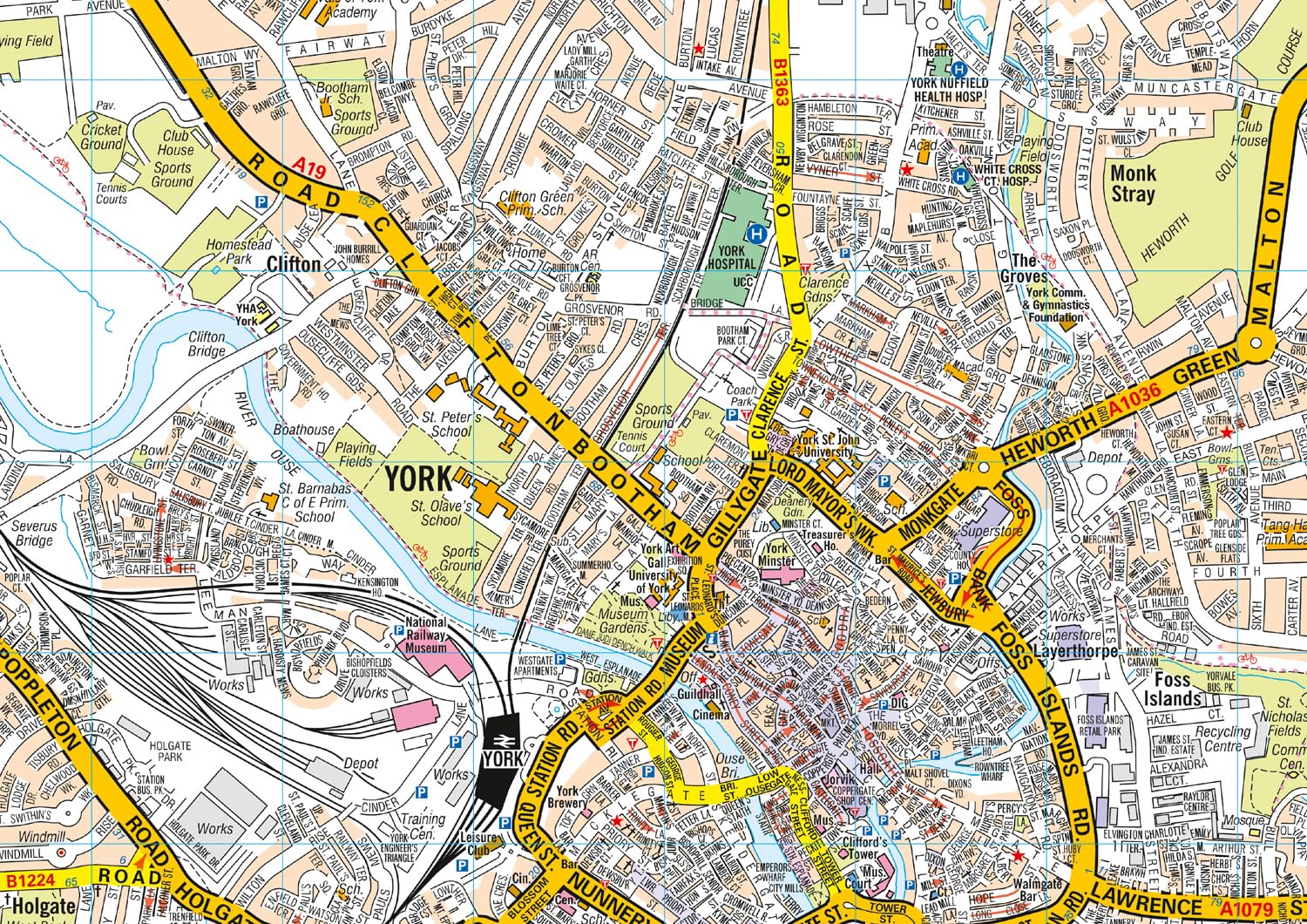 York A-Z Pocket Street Map: Accurate street map for easy navigation