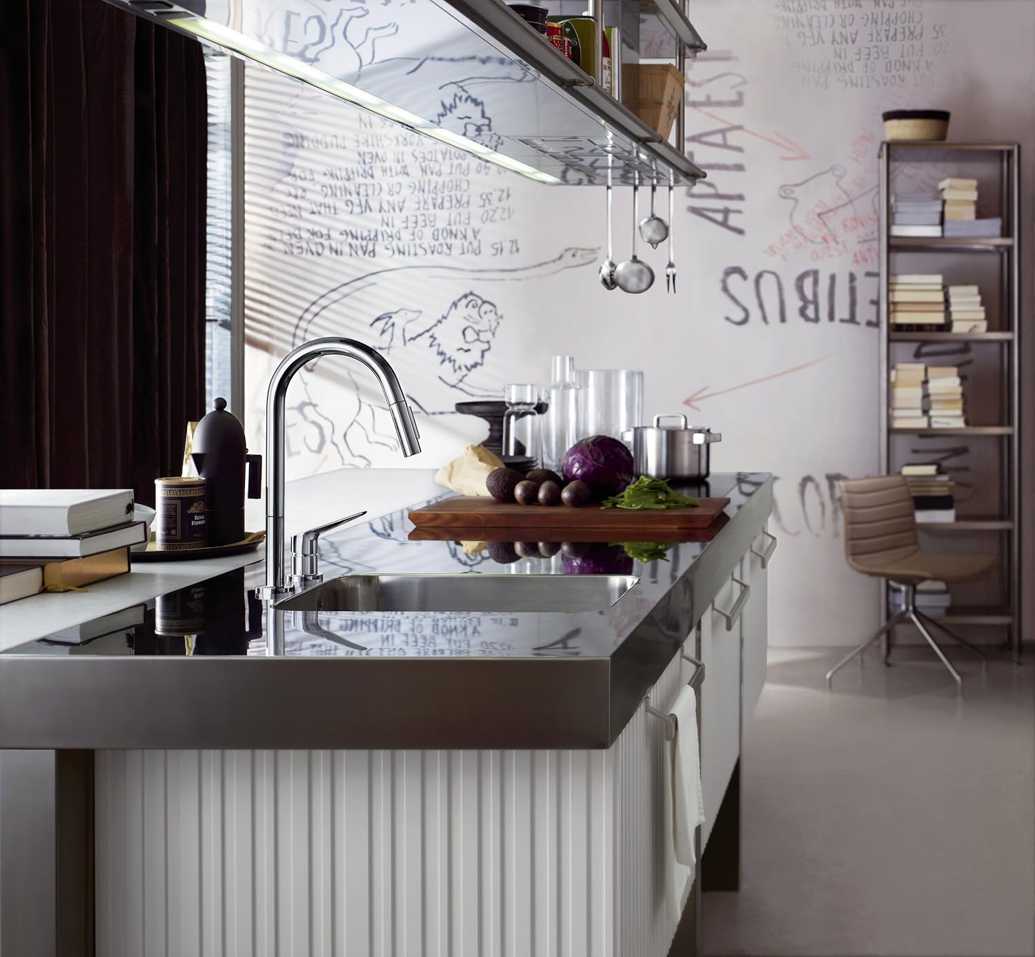 AX Citterio M 2-h.kitchen mix.pull-out