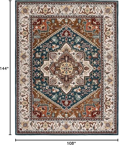 Miniatura 2 de Safavieh Heritage Collection HG625X - Alfombra de lana oriental tradicional hecha a mano de lana oriental tradicional hecha a mano