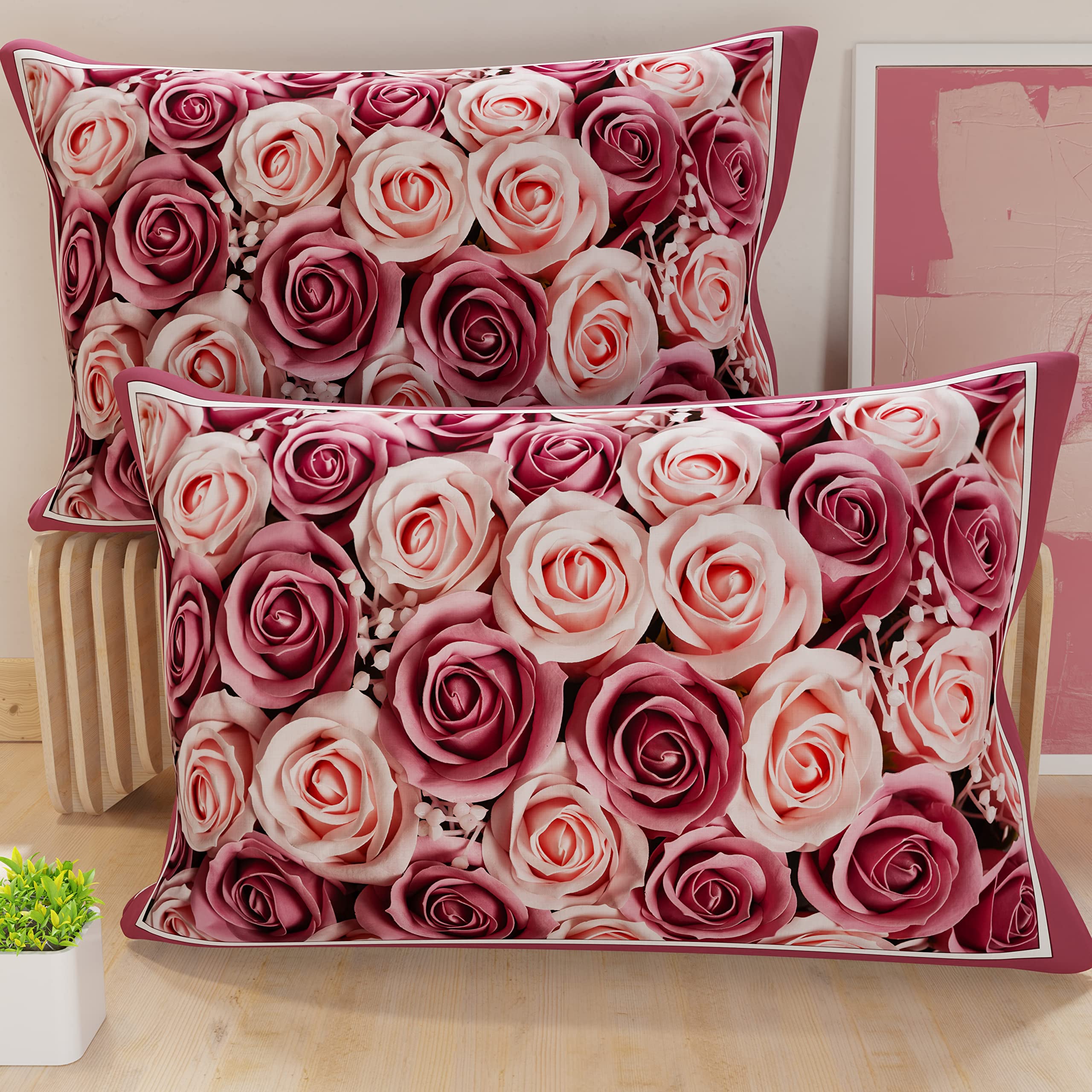 PETTI Artigiani Italiani, Bed Pillowcases, Pair of Pillowcases 50 x 80 cm, Pillow Case, Hypoallergenic Microfibre Pillowcases