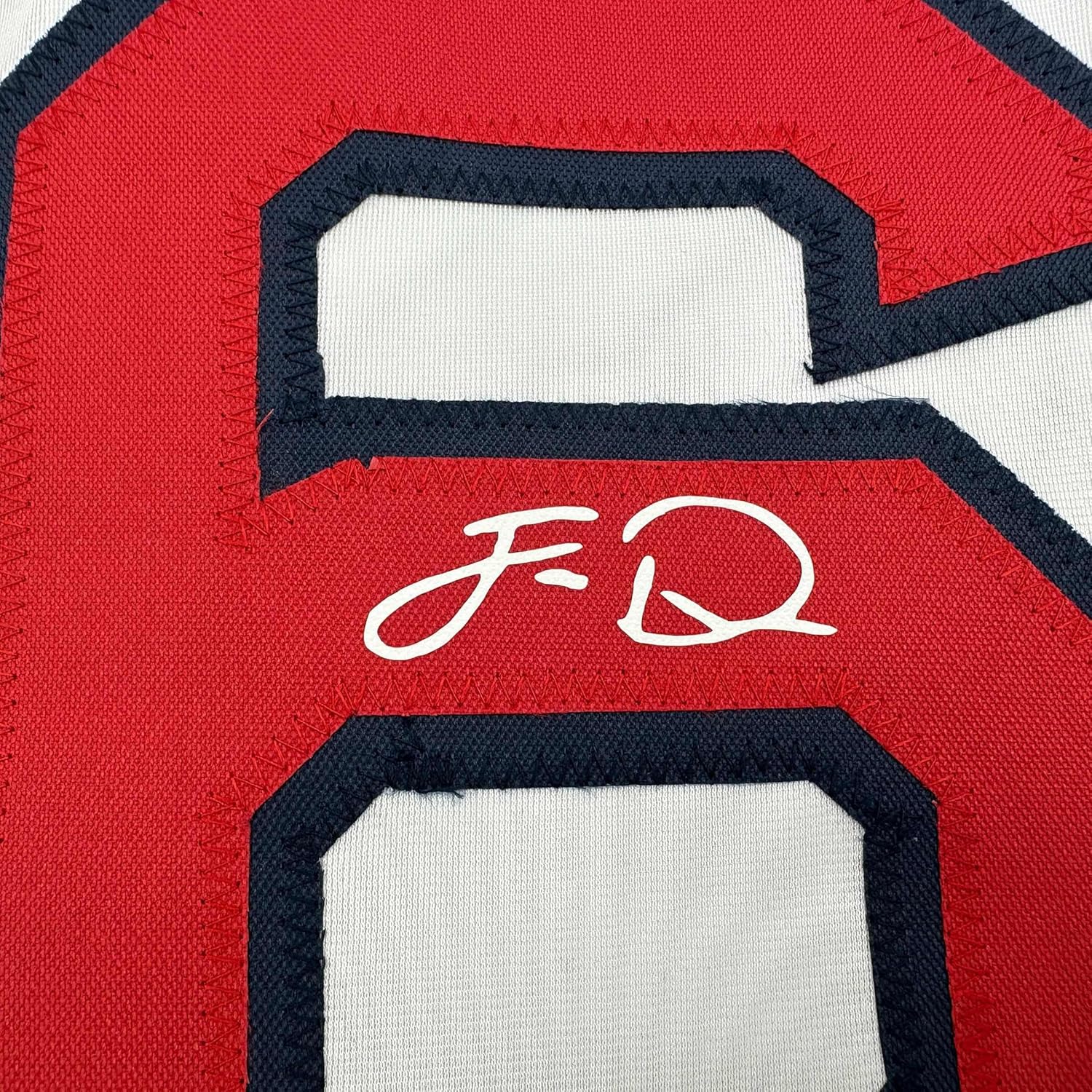 Facsimile Autographed Jarren Duran Boston White Reprint Laser Auto Baseball Jersey Size Men's XL - Image 2